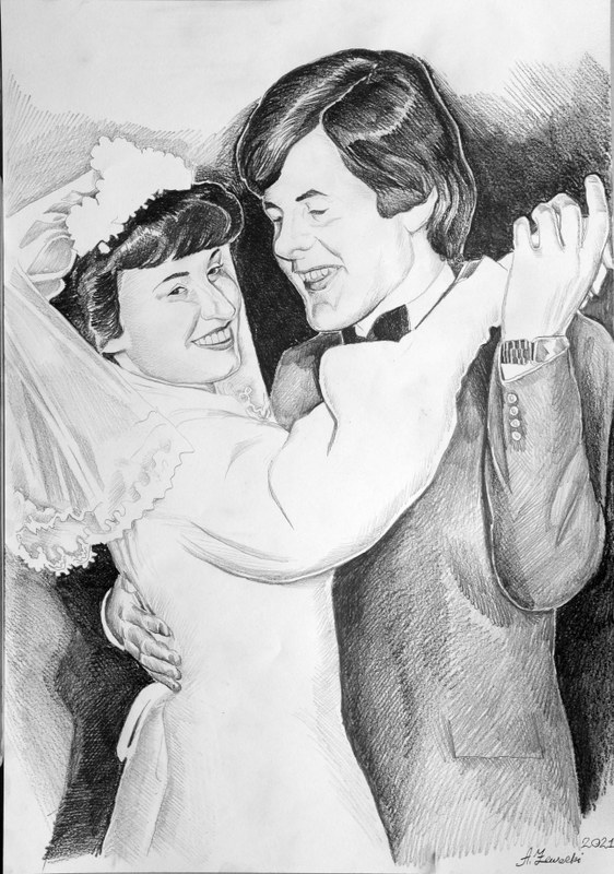 portret rocznicowy o��wkiem