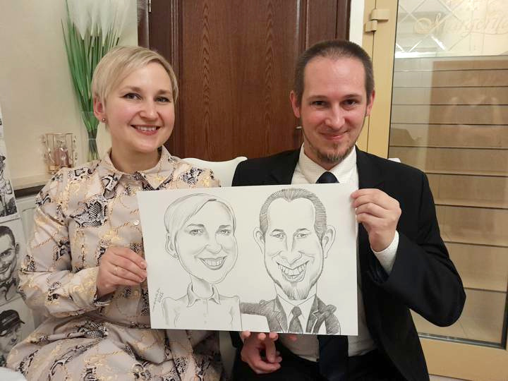 karykaturzysta na wesele event 3